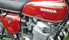 red 1971 Honda 750